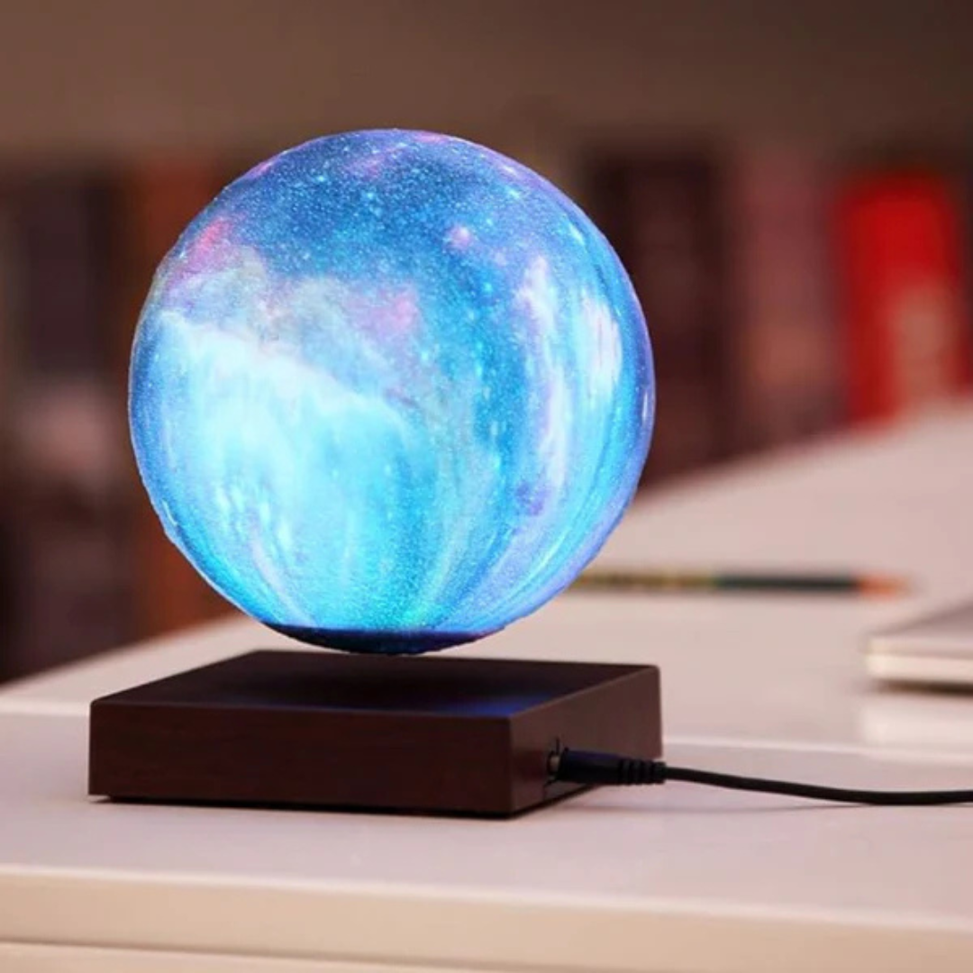 Moon Lamp Floating and Spinning in Air Freely 